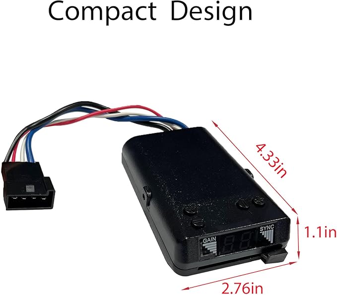 Towpower 8507111 Time-Delayed Electric Trailer Brake Controller,Brakeman IV Digital Brake Control, Control for 1 to 4 Axle Trailers
