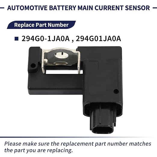 Automotive Battery Main Current Sensor Replace 294G0-1JA0A 294G01JA0A Compatible with Nissan Altima 2014-2025, for Infiniti QX50 2019-2020