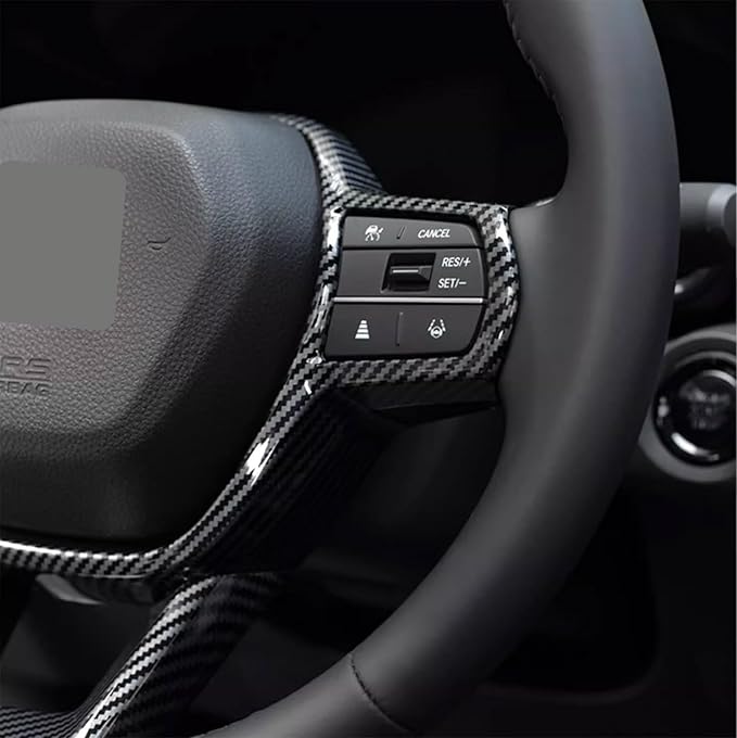 Interior Button Panel Cover Trims Surround Frame Cover Trim Compatible with Honda Accord 2023 2024 Interior Car Accessories ABS 1PC(Carbon Fiber Style)