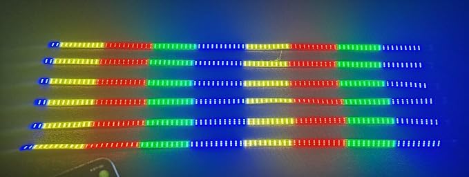 6PCS 4FT 1.2Meters Triple Row Treble Rolls LEDs RGB Dream Color Chasing Flow Chaser Light Strips APP+Remote for Vehicle Car Truck Slingshot Slingtoys Ryker Spyder