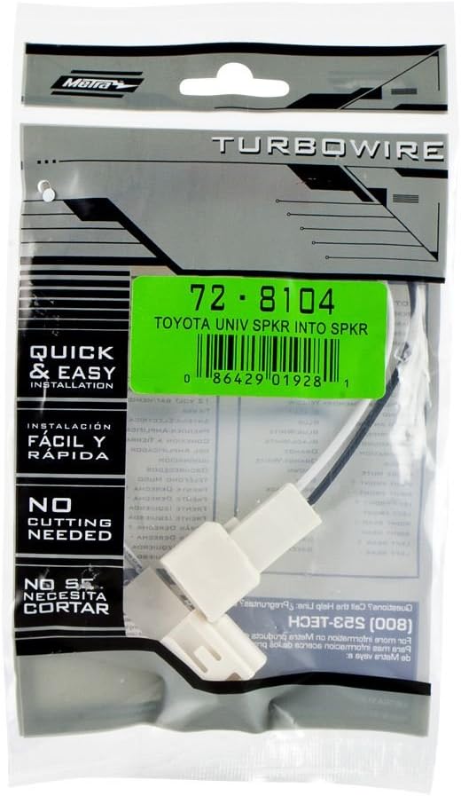 Metra 82-8148 6" to 6-3/4" Speaker Adapter, Black & 6" x 9" Front Speaker Adapter for Select Lexus and Toyota Vehicles & Connector for Select Toyota Vehicles
