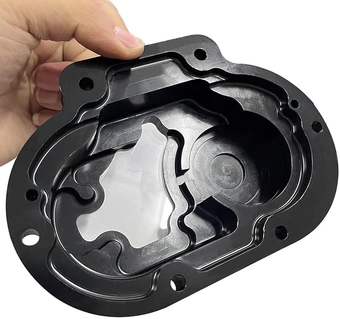 Clarity Transmission Side Cable Clutch Cover for Harley Dyna Street Bob Softail Fat Boy FLSTF 07-17 FLHTC FLHTCU Street Glide FLHX 07-13 (Contrast Cut)