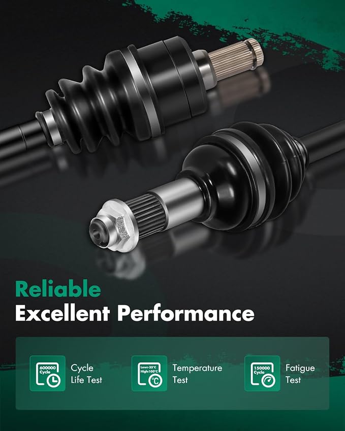 CV Axle Shaft Assembly fit for Yamaha Grizzly 550 700 Kodiak 700 700K 2007-2020 Rear Left Right 28P-2510F-04-00,28P-2518E-10-00 2PCS