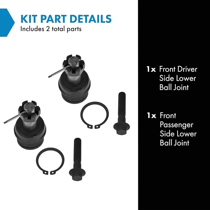 TRQ Front Lower Ball Joint Set Compatible with 1989-1990 Ford Bronco II 1991-1994 Explorer 1989-1997 Ranger 1994-1997 Mazda B2300 1994-1996 B3000 B4000 1992-1994 Navajo