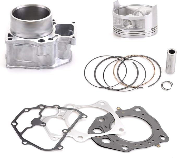 Cylinder Piston Gasket Top End Rebuild Kit Compatible for Honda Rancher TRX420 2007-2018 12100-HP7-A00 12100-HP5-600