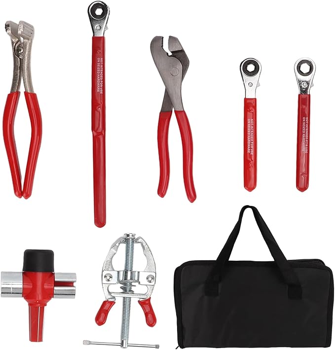 Battery Service Tool Kit 7pcs Anti-Rust Battery Terminal Wrench Set for Car Maintenance and Repair