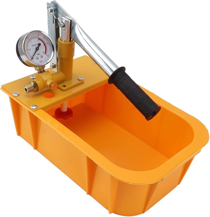 Hydrostatic Test Pump, Manual Water Pressure Test Pump Kit with Gauge, 2.5MPa/362PSI Pipe Leak Detector for Plumbing, Heating, Irrigation, and Pressure Vessel Testing