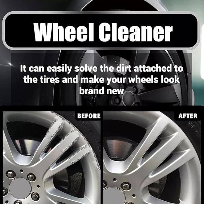Upgraded Bronze Bomber Wheel Cleaner, Tire Cleaner,- Safe on Chrome and All Wheel Finishes - Brake Dust, Dirt, Browning, Grease, and Grime Remover USA (6 Pack)