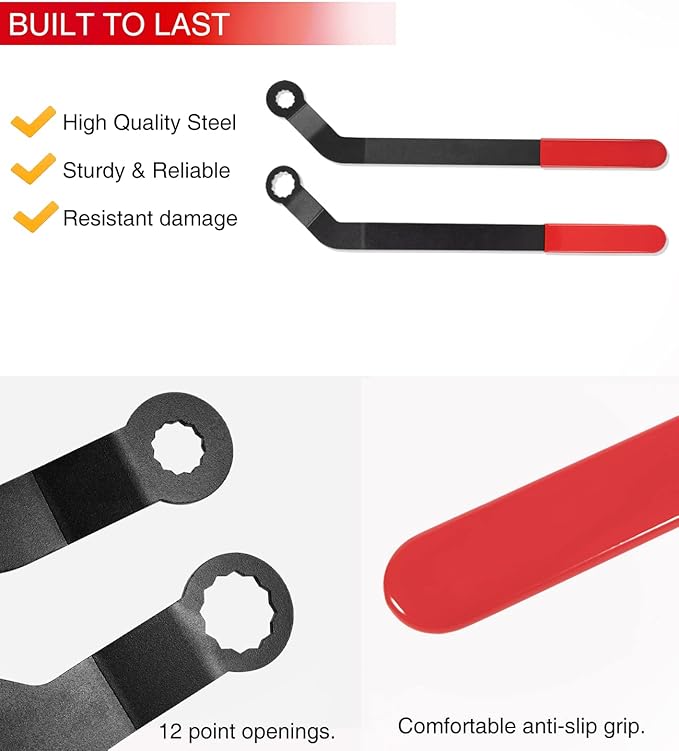 sixcow 2 Pack 1016 Serpentine Belt Tensioner Wrench Tool Set for All 2007+ Mini Cooper with N12, N14, N16, N18 Engines