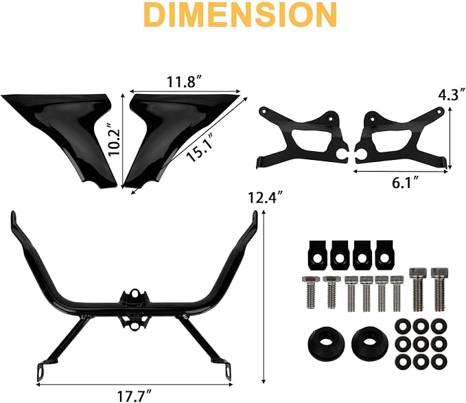 PSLER Side Fairing Panel Support Bracket for 2023-2026 Touring | fits 2023-2026 Touring CVO Road Glide ST FLTRXSTSE and FLTRXSE models with reliable structural stability and support