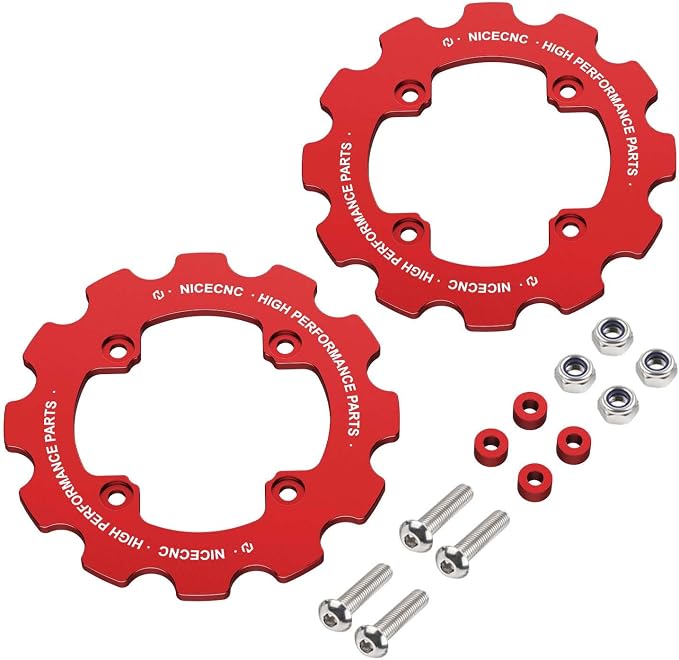 NICECNC Red ATV Chain Guard Compatible with Yamaha Raptor 700R YFM700R 2012-2026, Raptor 700 YFM700 2013-2026, Raptor 700 YFM700 2006-2011