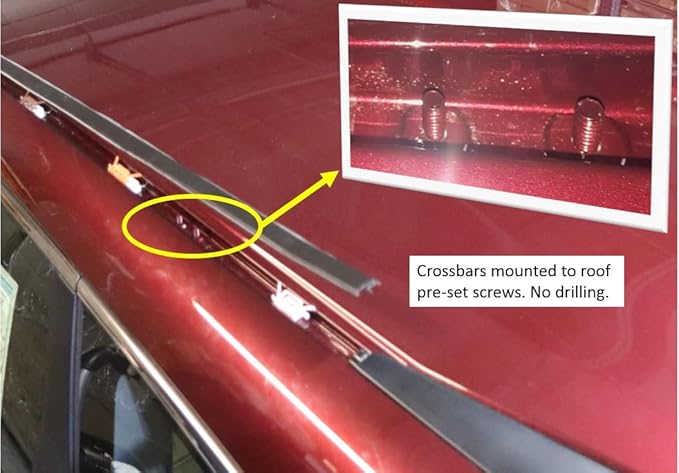 BRIGHTLINES Heavy Duty Anti-Theft Premium Aluminum Roof Bars Roof Rack Crossbars Compatible with 2012-2026 Honda CRV Without Roof Rails