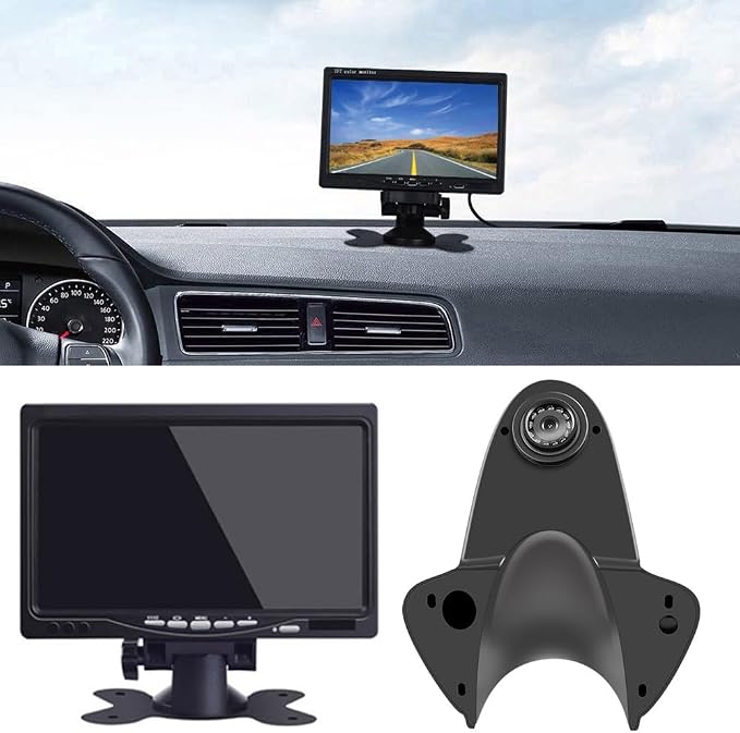Car Top Mount Reverse Parking Camera, for Benz Sprinter B906 209 210 211 213 214 215 216 218 309 310 311 313 314 315 316 318 319 324 411 413 414 415 416 418 424 510 513 (with 7 inch Monitor)