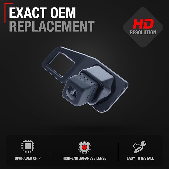 Rear View Backup Camera, Reverse Park Assist - Compatible with 2013-2015 Toyota RAV4 - OEM 867900R021, TO1960136