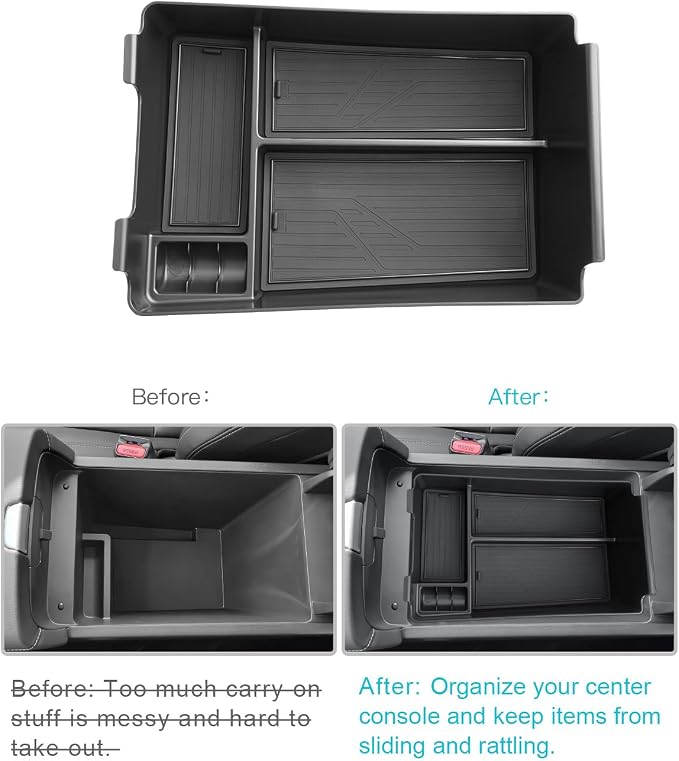 CDEFG for 2026 Murano Center Console Organizer for 2025 2026 Murano Accessories Middle Console Organizer Armrest Storage Box
