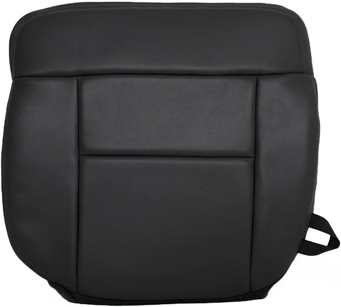 SecosAutoparts 4PCS Driver & Passenger Bottom & Lean Back Black Leather Compatible with Ford F-150 Lariat XL XLT STX 2005 2006 2007 2008
