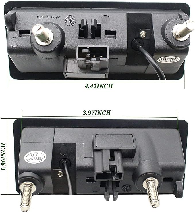Trajectory VW Audi Trunk Handle Backup Camera with Moving Guide Line + 5" AHD 800x480 TFT LCD Screen Monitor