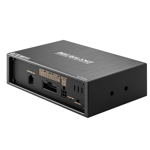 Car Audio DSP BTS880 4 Input 8 Output DSP Digital Signal Processor with Built in EQ Crossovers, 31-Band RCA Auxiliary Input and High Level Speaker Inputs DSP Bluetooth Equalizer Amplifier