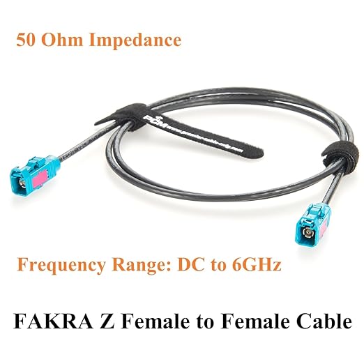 Original Rosenberger 59Z113-000-Z FAKRA Z Female to Female RF Coaxial Cable 50 Ohm Vehicle Car GPS Antenna Extension Cable for ADAS, FPD-Link GMSL2 Camera, Satellite Radio, Infotainment (10M/32.8FT)