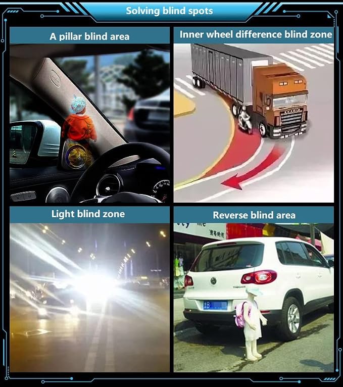 Dual Core Parking 6 Sensors Rear Front View LCD Display Reverse Backup Radar New Adjustment Car LCD Dual-Display Dual-Core 6 Probe Reversing Backup Radar Dual Core Parking