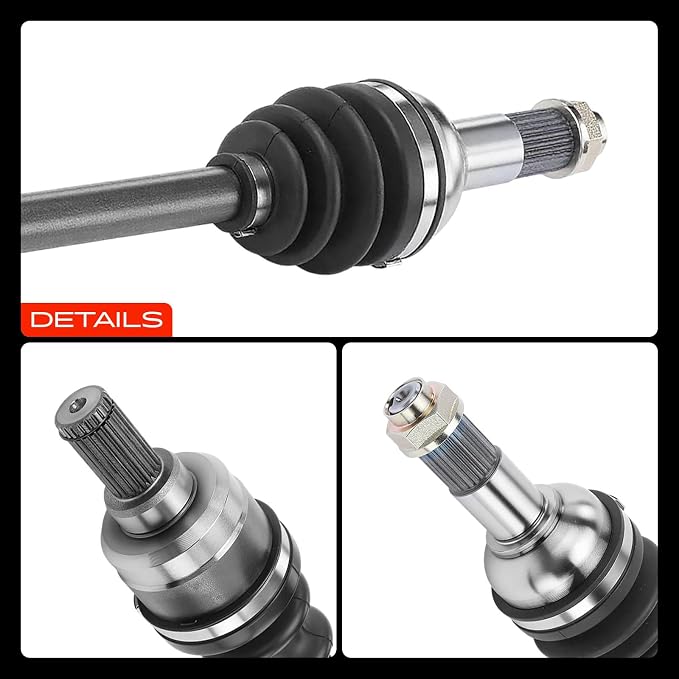 A-Premium Rear Driver or Passenger Side CV Axle Shaft Assembly for Yamaha | Compatible with Grizzly 700, 2014 2015 2016 2017 2018, Replace# 28P-2530V-01-00