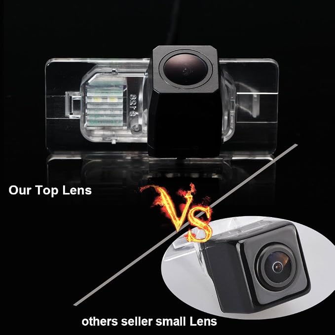 IP68 Waterproof Reverse Rear View Camera License Plate Backup Camera Replacement for Audi A4 A4L B8 5D A5 S5 2D TT TTS TTRS 8J Passat B6(No.9128)