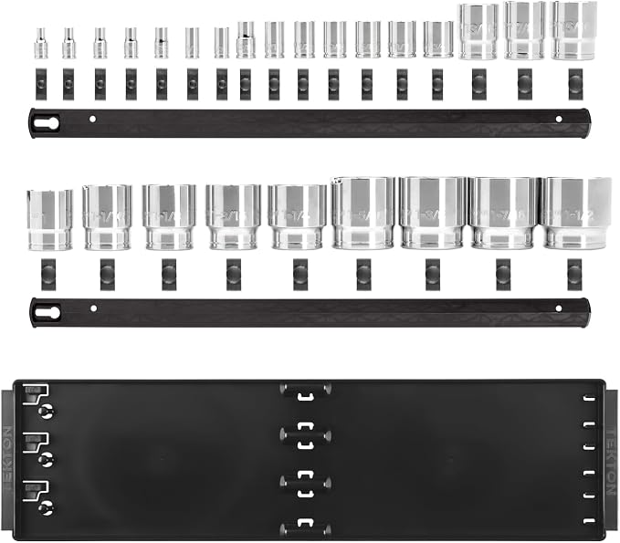 TEKTON 1/4, 3/8, 1/2 Inch Drive 6-Point Socket Set, 26-Piece | SHD99204