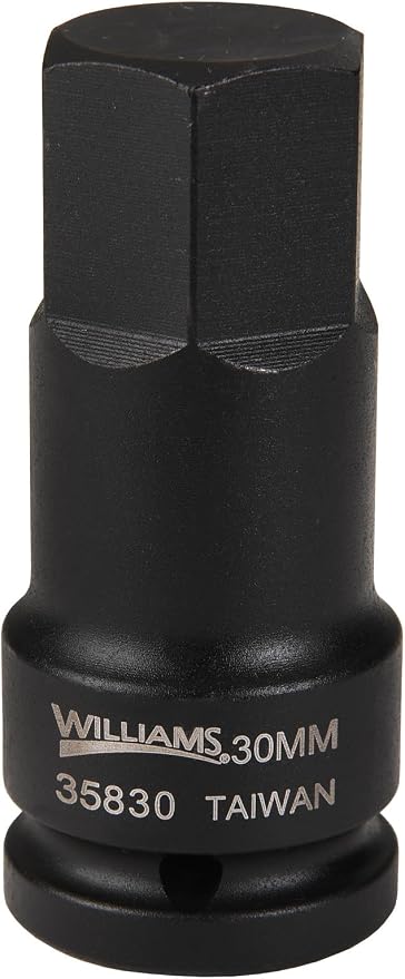Williams JHW35832 3/4-Inch Drive Impact Hex Bit Driver, 32mm , Black