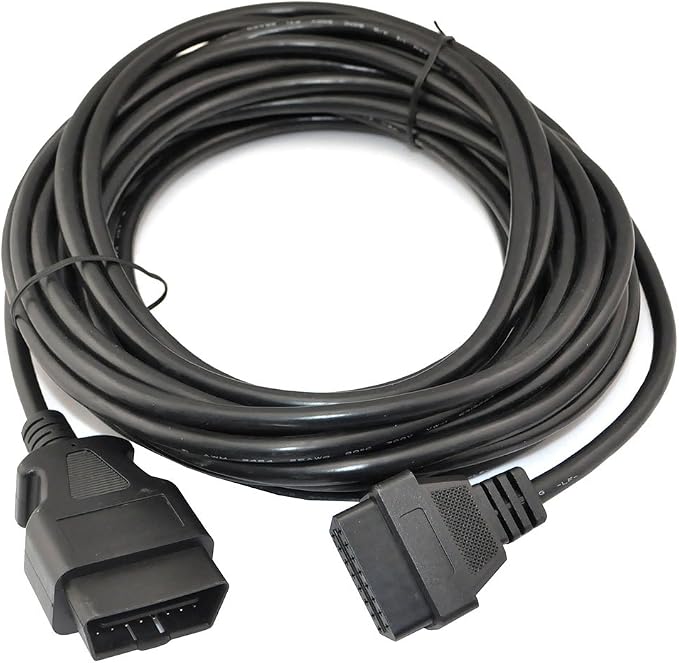 iKKEGOL 33 Feet/10 M OBD2 OBDII 16 Pin Car Male to Female Extension Cable Diagnostic Extender