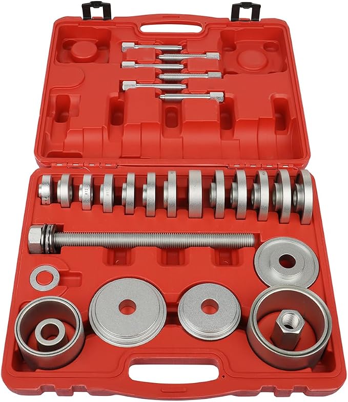 SCITOO 31pcs Front Wheel Drive Hub Bearing Puller Remover Installer Tool Set For FWD Vehicles