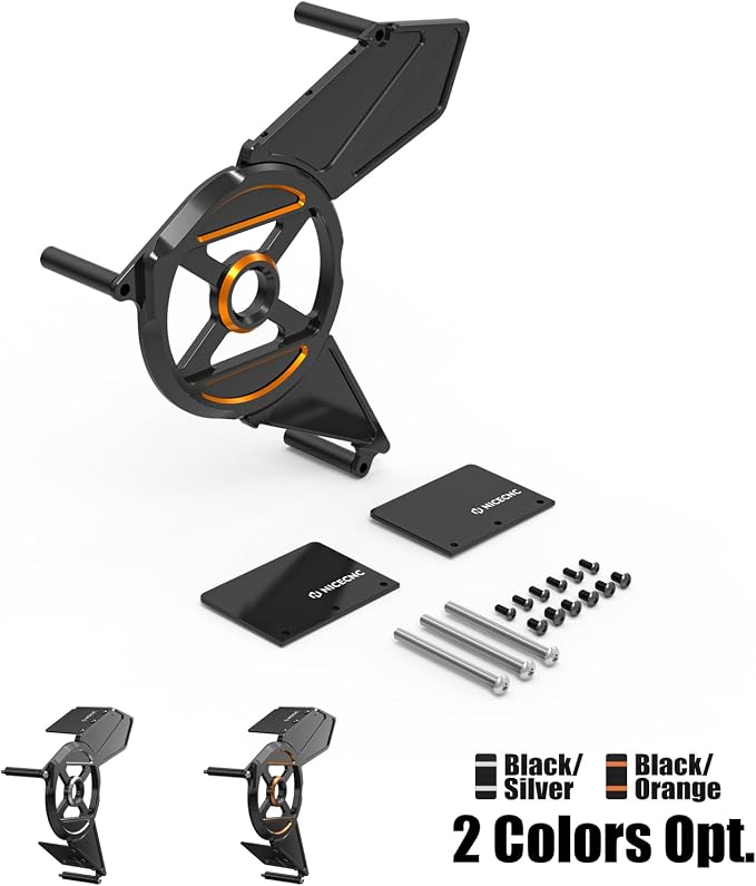 NICECNC Orange Transmission Sprocket Cover Sprocket Protector Aluminum Compatible with Harley Sportster S RH1250S 2021-2024, Nightster RH975 2022-2024, Replacement for 34800055, See Fitments