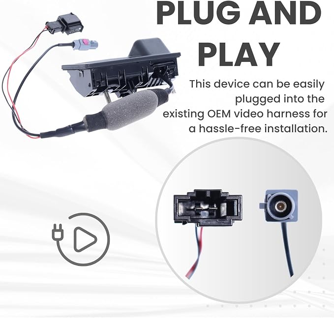 Backup Camera Replaces for Audi 09-16 A4/S4 SED/WGN | 13-16 A4 ALLROAD | 08-17 A5/S5 Coupe | 12-15 A6/S6 | 12-18 A7/S7 | 15-18 Q3 | 09-17 Q5/SQ5 | 13-16 Q5 Hybrid | 14-18 RS7 OE Part # 5N0827566AA