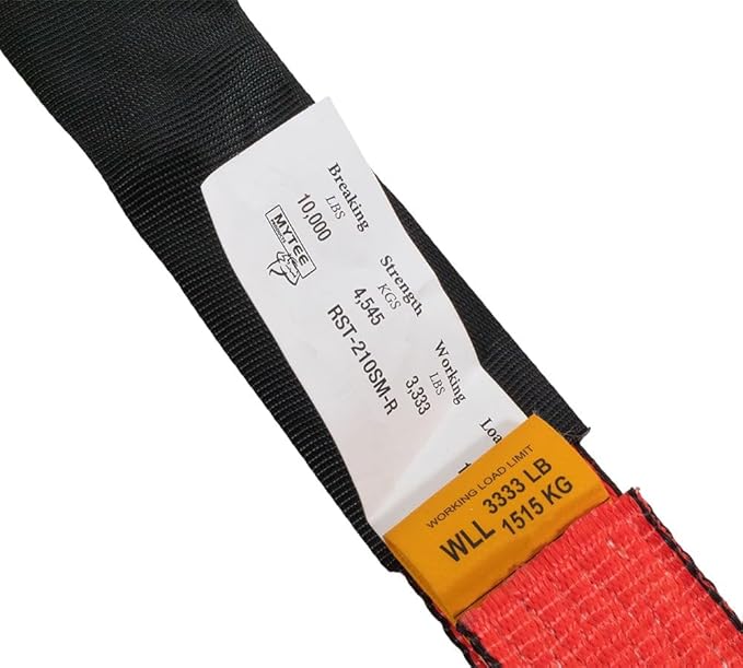 Mytee Products 4 Pack 2" x 120" Car Tie Down Straps for Trailer with Flat Hook - 3333 LB WLL Red Lasso Style Tire Straps for Car Trailer with Ratchets - Vehicle Tie Down Wheel Straps for Hauling Cars