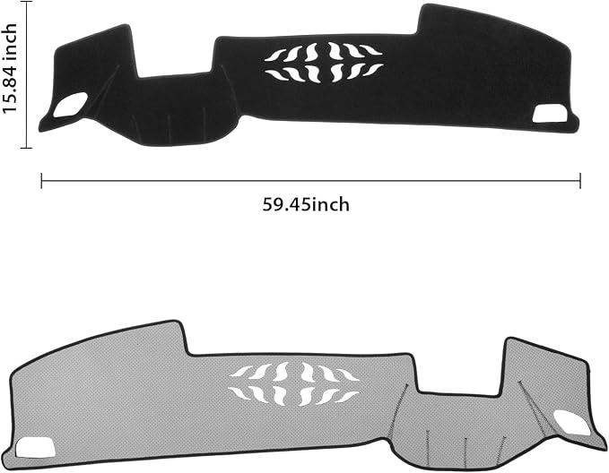 KUST Black Dash Cover for Volkswagen/VW Atlas 2024 2025 2026 with HUD Polyester Dashboard Cover Non-Slip Interior Accessories for VW Atlas Custom Fit Dash Mat Sunshade Windshield No Glare
