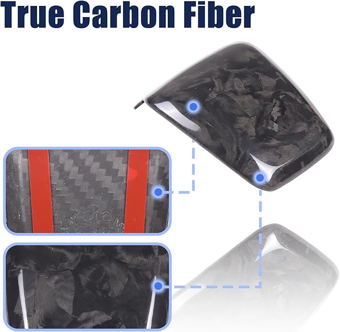 Carbon Fiber Central Steering Wheel Trim Strip Compatible with Alfa Romeo Giulia Stelvio Tonale 2020 2021 Steering Wheel Bottom Decoration Panel Cover Auto Accessories (Forged Pattern)
