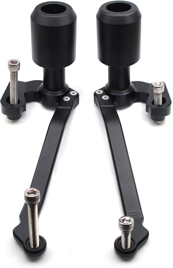 MZS Motorcycle Frame Sliders Compatible with RS660 2020-2025, Falling Anti Crash Protector Guards No Cut Kits Black