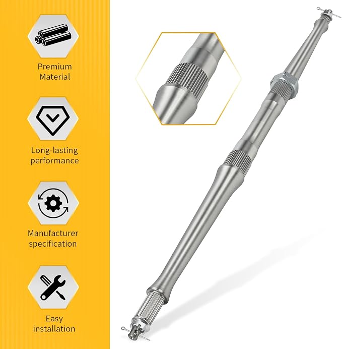 M MATI Rear Axle Shaft With Nuts for Yamaha B-anshee 350 YFZ350 Warrior 350 YFM350X 1987-2004 3GD-25381-00-00