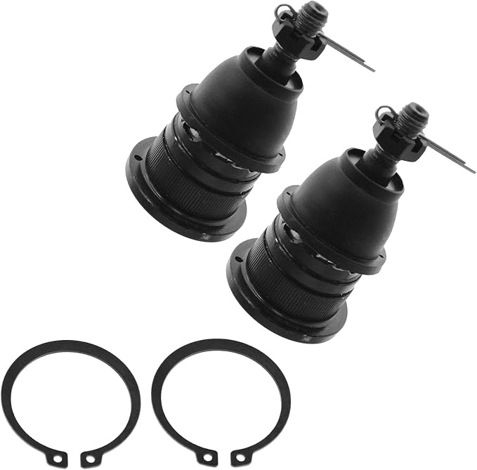 TRQ Front Upper Driver and Passenger Side Ball Joint Set Compatible with 99-06 Chevrolet Silverado 1500 00-06 Tahoe 03-14 Express 1500 00-06 Suburban 1500 99-06 GMC Sierra 1500 00-06 Yukon