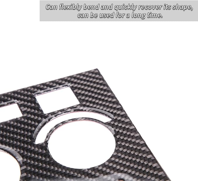 Air Conditioner Adjustment Switch Panel Sticker Fit for Toyota Tundra 2007-2013 Real Carbon Fiber Car Interior Accessories
