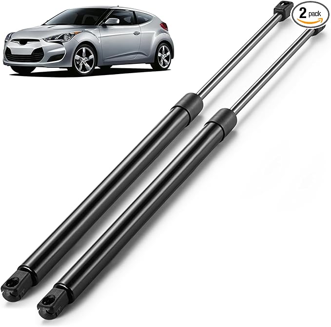 ARANA Trunk Struts Lift Support for Hyundai Veloster 2012-2017, Rear Hatch Replacement Shocks Fits Hyundai Veloster Base/RE/Rally/SE/Tech/Turbo 2012-2017(with Aftermarket Spoiler Added), 2 Pcs
