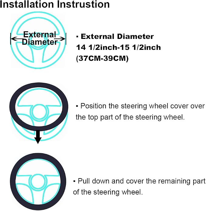 Fluffy Sheepskin Car Seat Cover, Steering Wheel Gear Shift Handbrake Cover for Auto Accessories