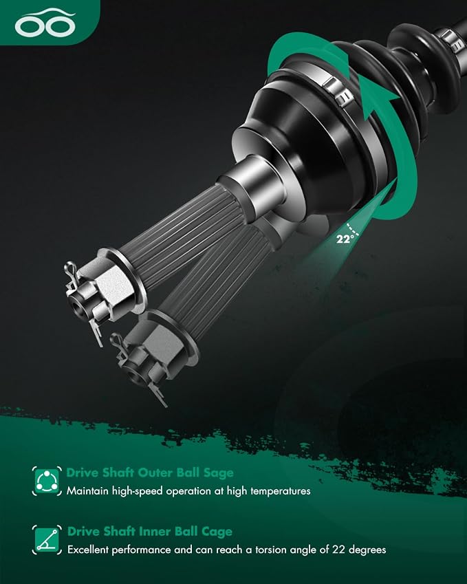 SCITOO 1333008 1333233 Rear Left Right Axle Shaft Assembly for Polaris for Bobcat Ranger XP 800 Ranger 800 Ranger 4x4 500 EFI Ranger Crew 800 Ranger 800 3400