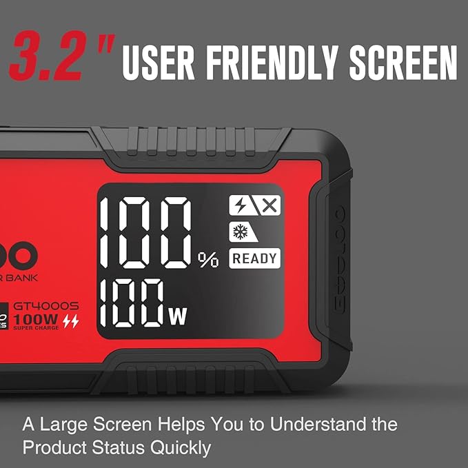GOOLOO GT4000S Jump Starter & GOOLOO DEEPSCAN DS200 OBD2 Scanner Diagnostic Tool