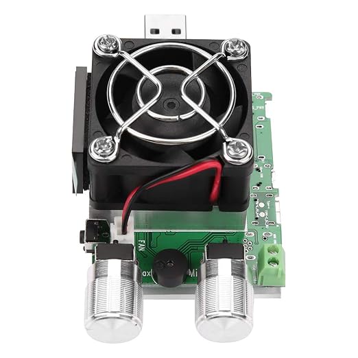 35W Adjustable USB Load Tester with LCD, Constant Current Electronic Load for Battery Voltage Capacity Testing