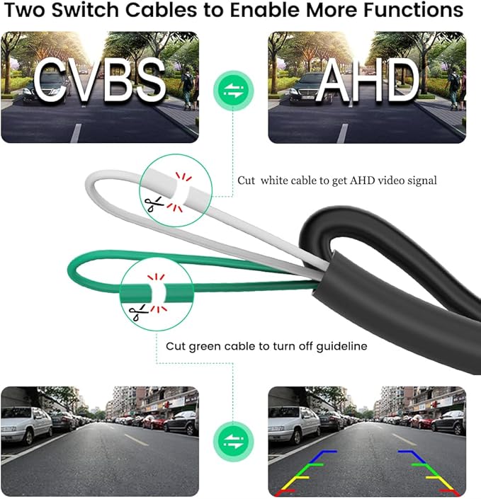 HD 720P Vehicle Backup Camera for Audi A4L A5 A3 Q3 Q5 RS6 for VW Passat Tiguan Jetta Sharan Touareg Lavida Skoda, Car Rear View Trunk Handle Camera