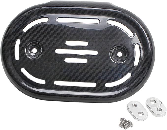 POWER JAMES Black 100% Carbon Fiber Air Filter Trim Cover for Harley Davidson 18-23 FLFBS/FLHCS/FXFBS/FXBR, CVO Touring 114 Models 29400267