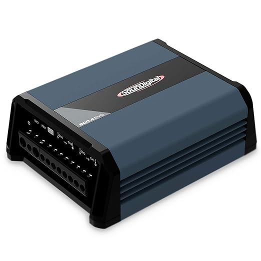 SounDigital - Car Full Range Amplifier 800 - 4 Channels 800 Watts RMS 4 Ohm - Compact Size - Professional Quality - 2025 Best Performance Award