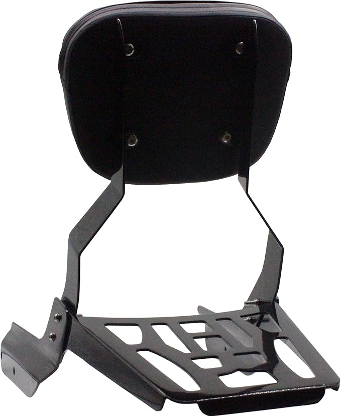 YHMOTO Passenger Sissybar Backrest with Luggage Rack Fits for Honda VTX 1300 1800 N/R/S Models 2002-2008 (Black)