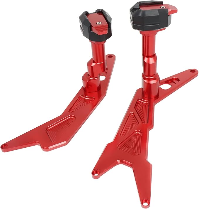 Compatible with Ninja 300 250 2013-2018 Frame Sliders CNC Aluminum Motorcycle Engine Guard Bodywork Fairing Falling Protection(Red)