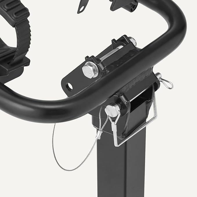 Amazon Basics 4-Bike Hitch Rack with 2" Hitch for Car, SUV and Truck, Heavy-Duty Steel Frame, Foldable, Anti-Rattle Stability, 132-Pound Capacity